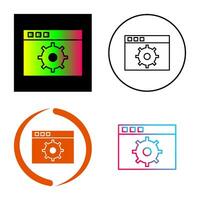 Unique Settings Vector Icon