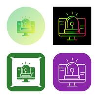 Hacking Alarm Vector Icon