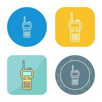 icono de vector de walki talkie