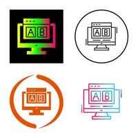 AB Testing Vector Icon