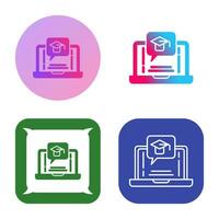 E Learning Vector Icon