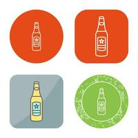 Beer Bottle Vector Icon