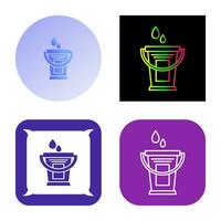 Water Bucket Vector Icon