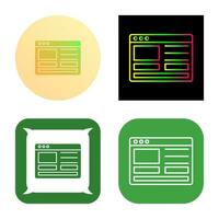 Web Design Vector Icon