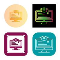 Online Learning Vector Icon