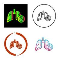 Lung Cancer Vector Icon