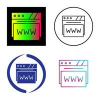 Web Browser Vector Icon