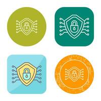 Cyber Security Vector Icon