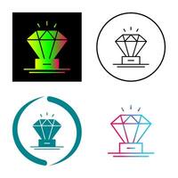 icono de vector de diamante