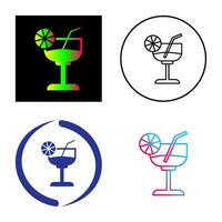 icono de vector de coctel