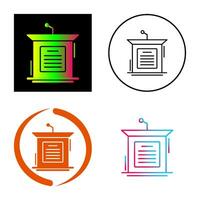 Podium Vector Icon