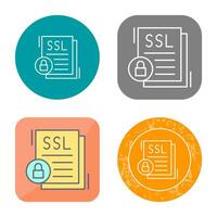 icono de vector de ssl