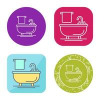 Bathtub Vector Icon