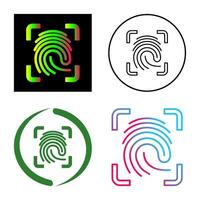 Finger Print Vector Icon