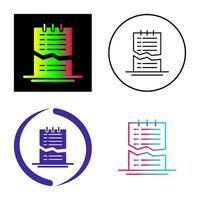 Corrupted List Vector Icon