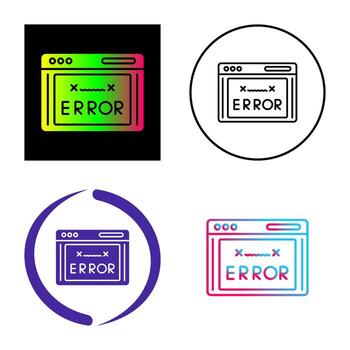 Error Code Vector Icon