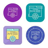 icono de vector de desarrollo web