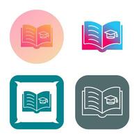 Open Book Vector Icon