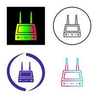 Unique Router Vector Icon