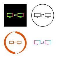 Unique Sharing Systems Vector Icon