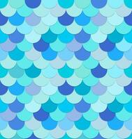 Caribbean Ocean Blue color scales, Seamless pattern, Fish scales background texture vector