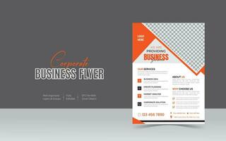 Corporate modern and Minimalist Business Flyer design Template vector