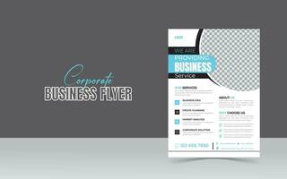 Corporate modern and Minimalist Business Flyer design Template vector