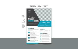 Corporate modern and Minimalist Business Flyer design Template vector