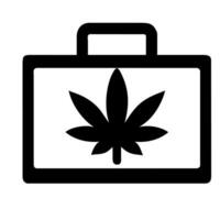 Cannabis leaf vector icon