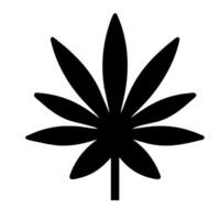 Cannabis leaf vector icon