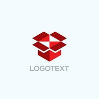 Infinity Red Box logo vector design