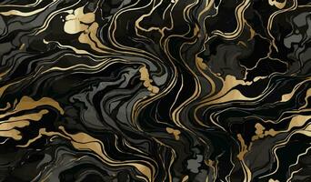 Marble black and gold surface texture background. luxury abstract pattern marble black vector illustration