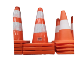 PVC traffic cone with double band- png