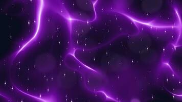 motion background that emulates the depths of space with a purple nebula pattern, accented by twinkling stars video