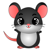 schattig weinig muis transparant achtergrond png