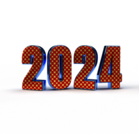 feliz Novo ano 2024 dourado 3d números com feliz Novo ano 2024 dourado 3d números com luxo texto transparente fundo png