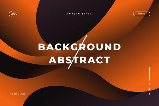 Minimal Abstract Geometric Background Elements with a smooth gradation are orange. dynamic composition of shapes vector