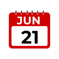 jun 21 kalender påminnelse. 21 jun dagligen kalender ikon mall. png