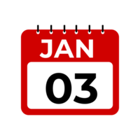 gennaio 3 calendario promemoria. png