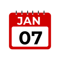 gennaio 7 calendario promemoria. png