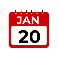 gennaio 20 calendario promemoria. png