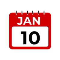 gennaio 10 calendario promemoria. png