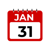 gennaio 31 calendario promemoria. png