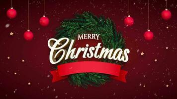 merry christmas and happy new year Speech animation video