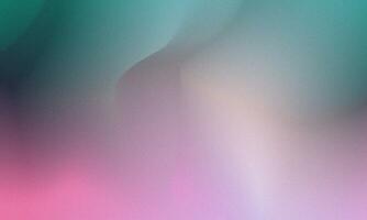 Abstract green and pink gradient with grain noise effect background photo