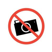 black camera ban illustration vector