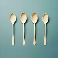 Spoon minimalism. High quality. AI Generative photo