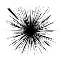 firework, starburst hand drawn, vector illustration.