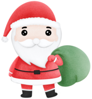 de kerstman claus in rood pak png