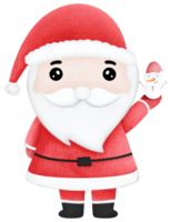 de kerstman claus in rood pak png